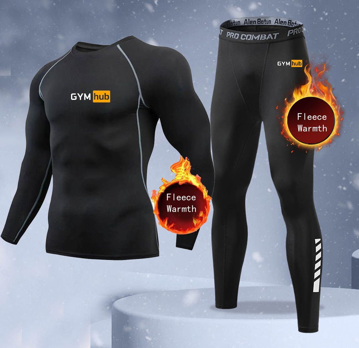 Thermal Long John - Set Pakaian Dalam Pria Musim Dingin