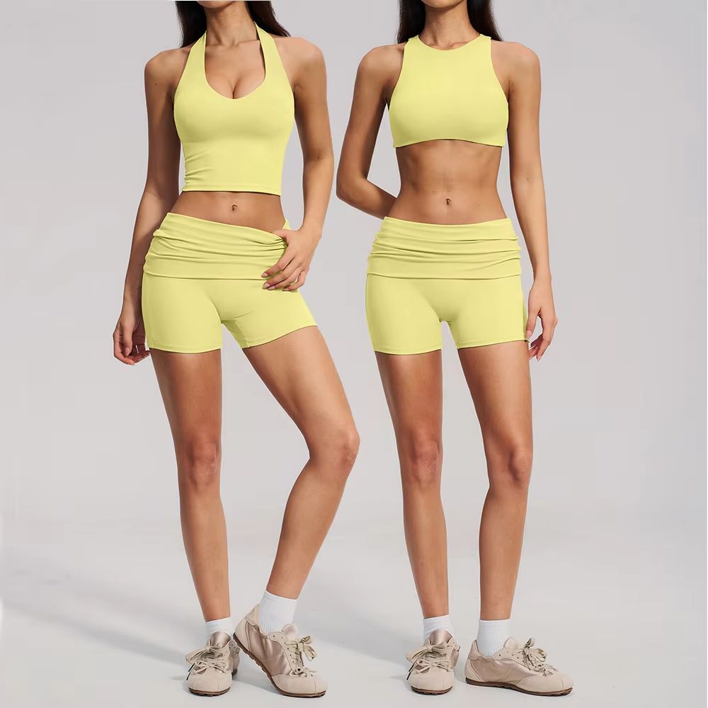 2 Setel Pakaian Yoga Wanita, P - Compression Shorts Athletes ulasan dan harga